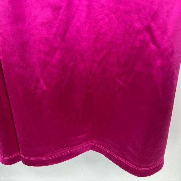 Lulus Off to the Ball Magenta Satin Long Sleeve Maxi Dress NWT - Picture 12 of 13